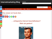 Tablet Screenshot of internetmarketing-blog.biz